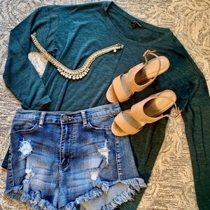 Teal Banana Republic Top